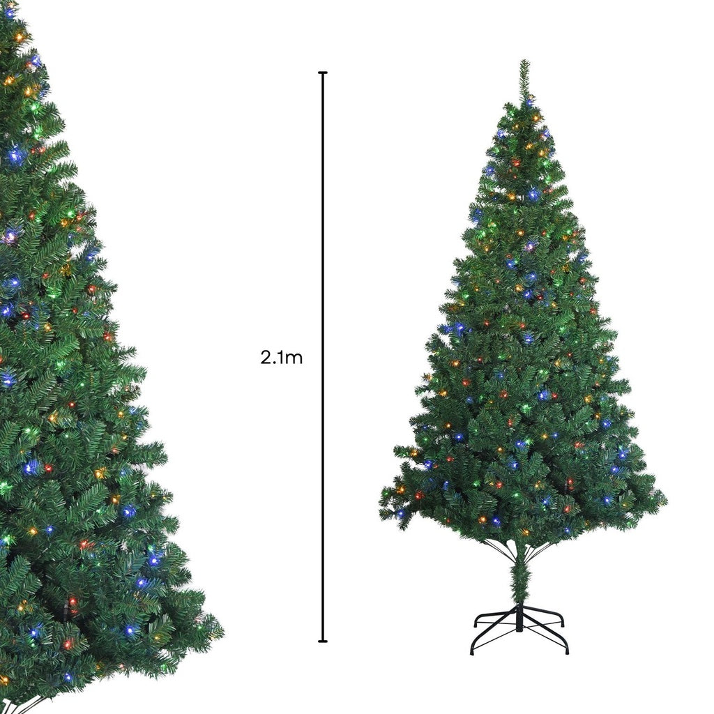 Festiss 2.1m Christmas Tree With 4 Colour LED