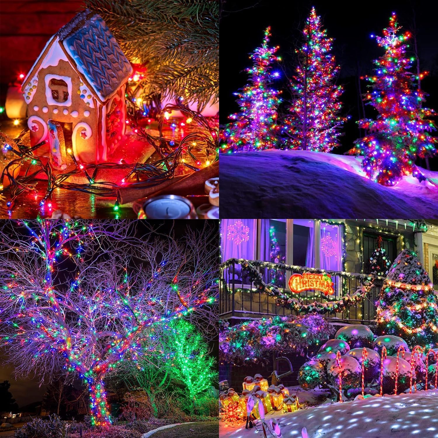 100 Battery Powered LED Fairy Lights 8 Function Memory Hold Christmas Decoration Multicolor