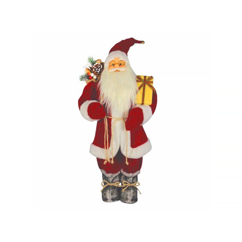 60cm Standing Santa with Gifts Christmas Decoration