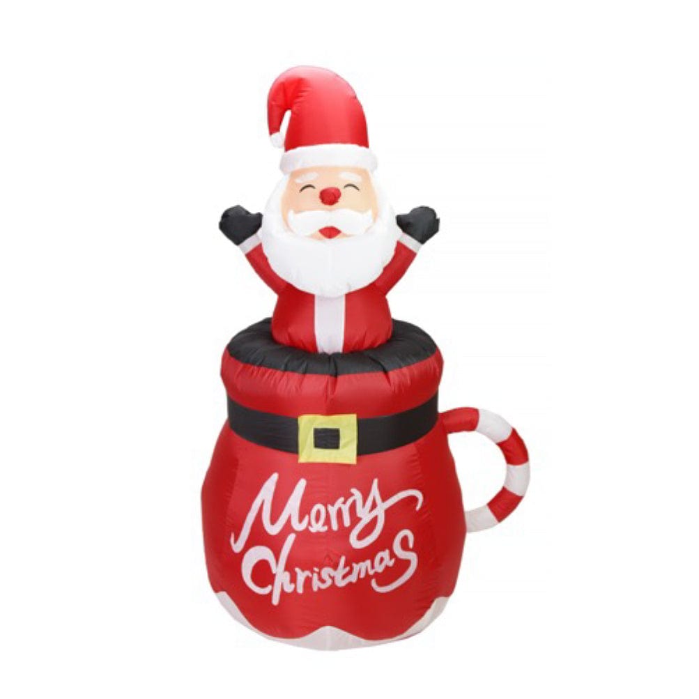 180cm Christmas Decoration Inflatable Santa in Mug