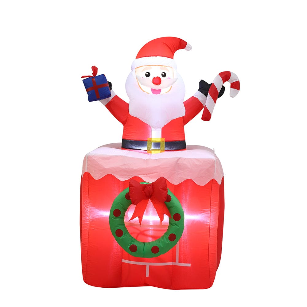 150cm Christmas Decoration Inflatable Santa in Chimney