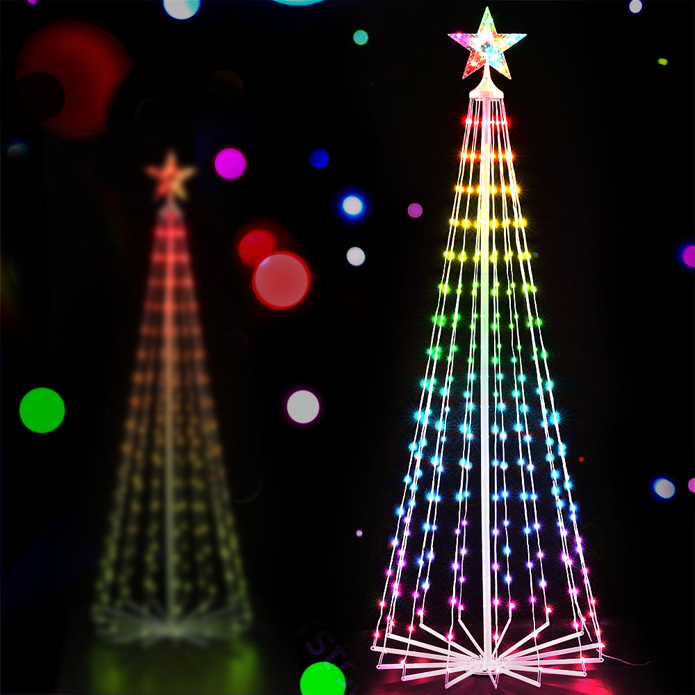 1.8M Christmas Tree 265 LED RGB Fairy Lights Jingle Jollys