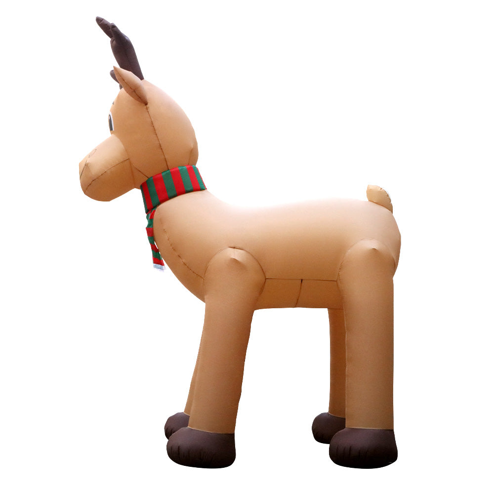 Jingle Jollys Christmas Inflatable Reindeer 5M Illuminated Decorations