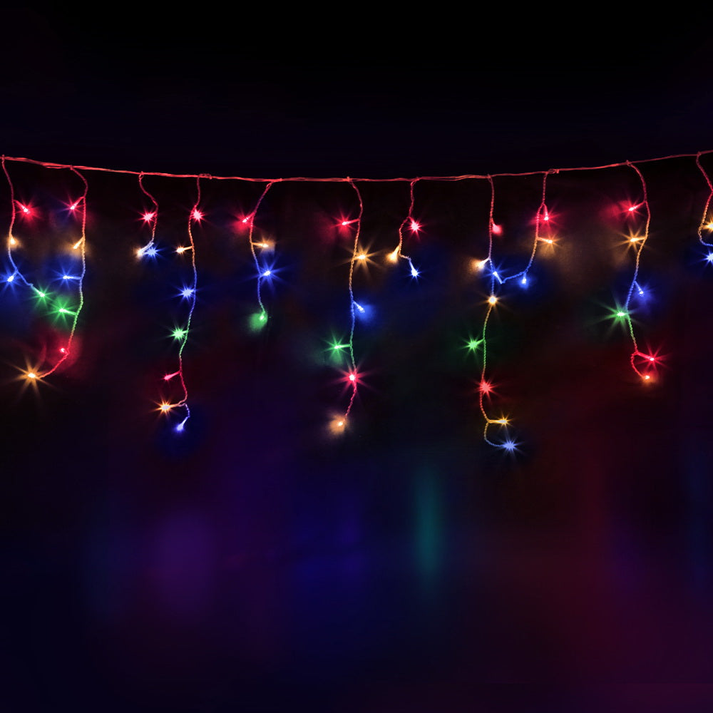 20M Christmas Lights Icicle Light 800 LED Multi-coloured Jingle Jollys